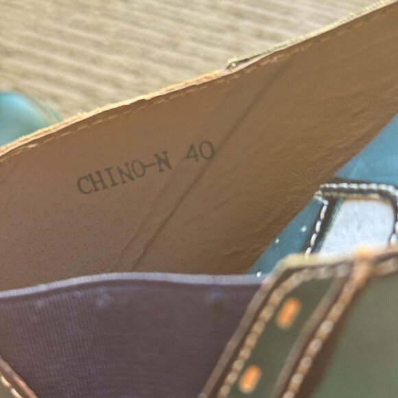 Spring Step L' Artise Chino Shoes Women's Size 9/40 Green Brown Clogs Slip Ons - Picture 4 of 10